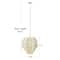 Hello Honey® 17.5" 4-Tier Capiz and Metal Chandelier